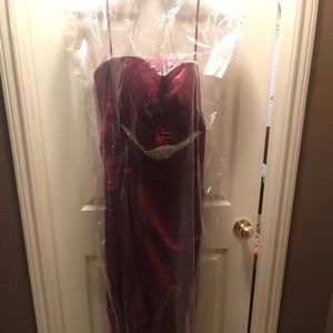 Strapless prom dress mermaid size 16